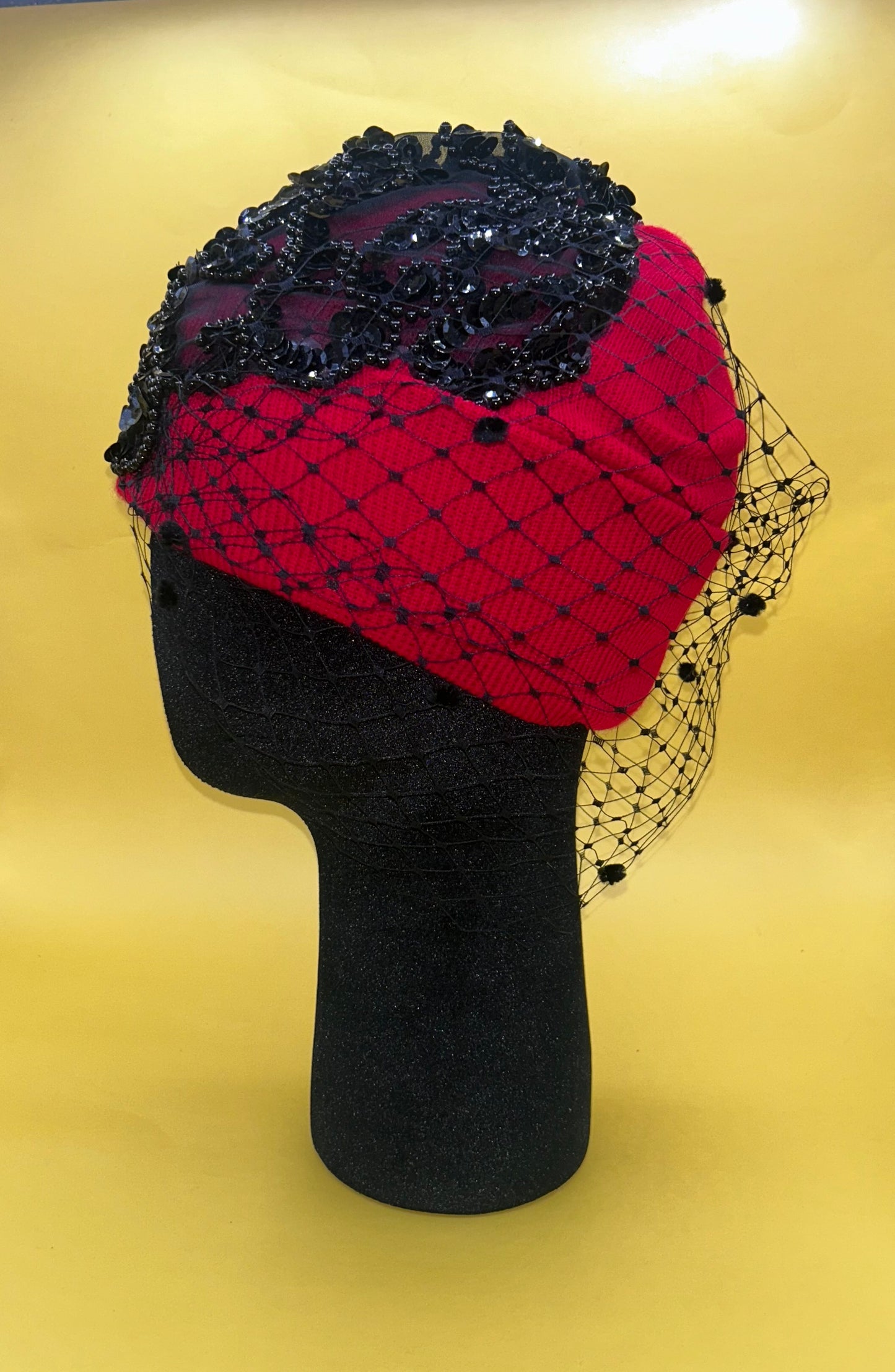 Red and Black beanie
